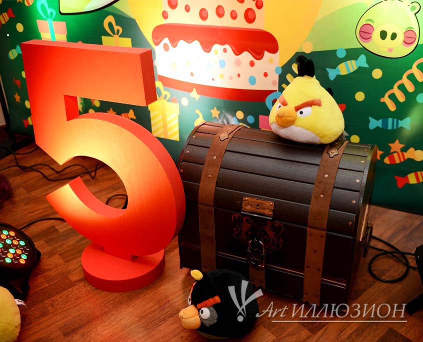 Организация и Проведение Детского Праздника в стиле Angry Birds