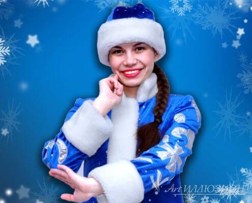 Дед Мороз для детских новогодних праздников и поздравлений в Киеве. Синий