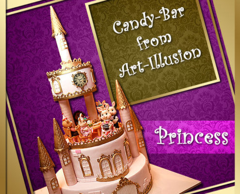 Candy Bar и торт в стиле Princess