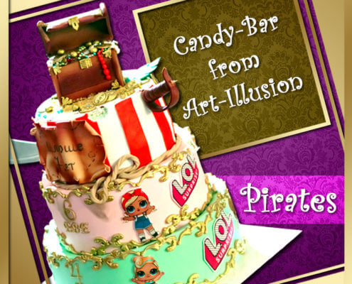 торт на день рождения в стиле Pirates