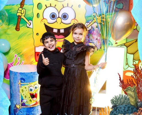 Фото-зона на Дитячий День Народження у стилі Sponge BOB