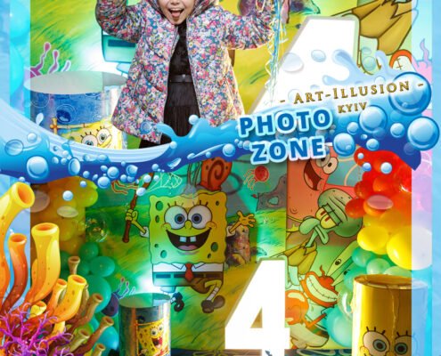 Фото-зона на Дитячий День Народження у стилі Sponge BOB
